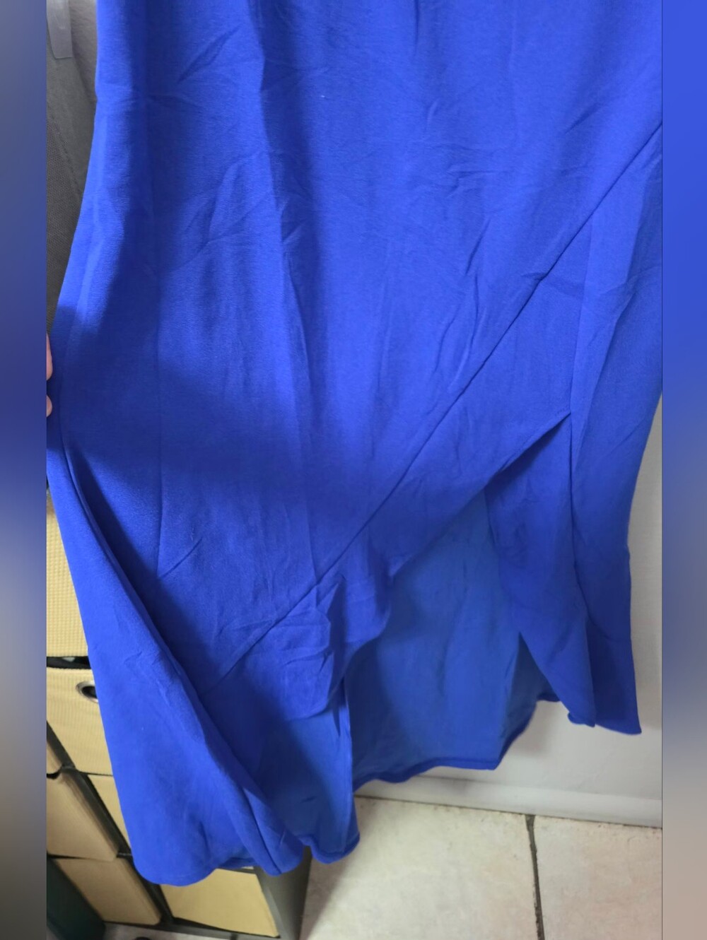 Sleeveless Royal Blue Maxi Dress with V-Back - Picture 4 of 7